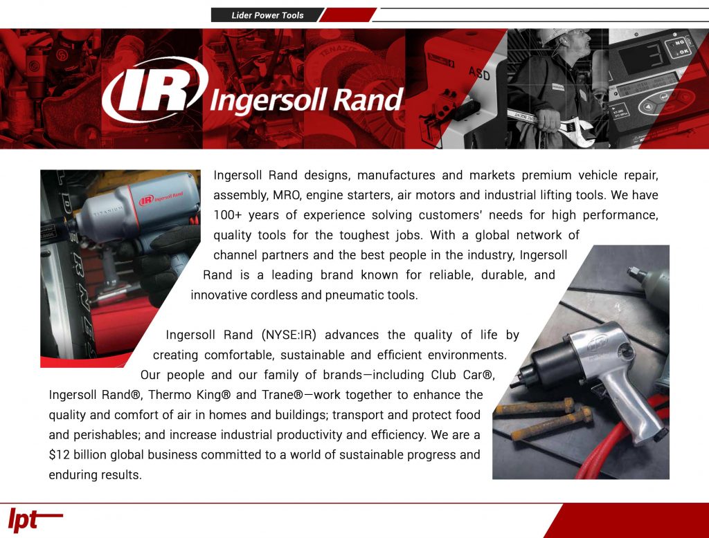 Ingersoll Rand Lider Power Tools
